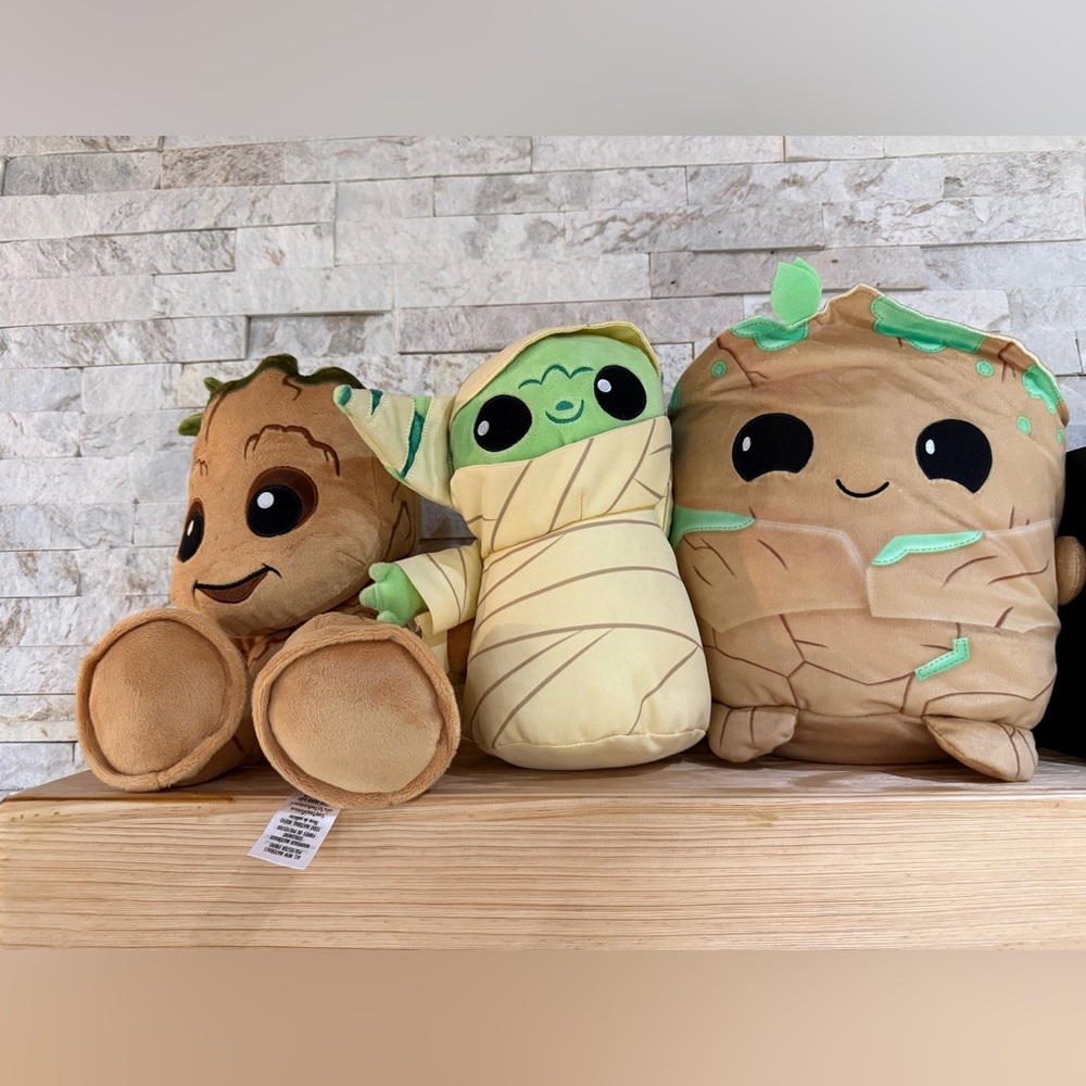 Adorable Plush Toy Trio Marvel & Star Wars